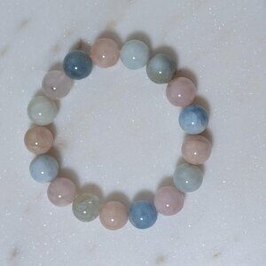 Crystal Healing Morganite Bead